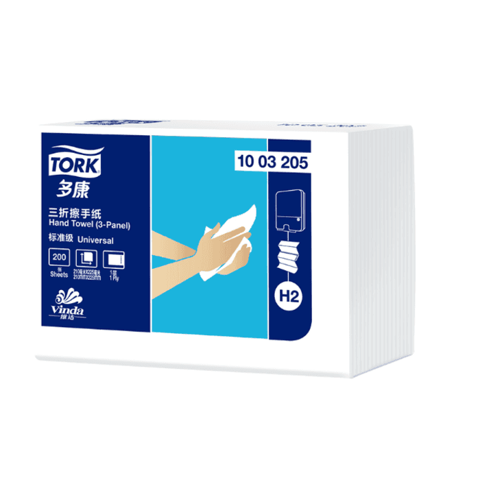 Tork Multi-Fold Hand Towel, 3 panel H2