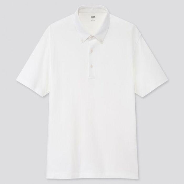Uniqlo AIRism Pique Short Sleeve Polo Shirt
