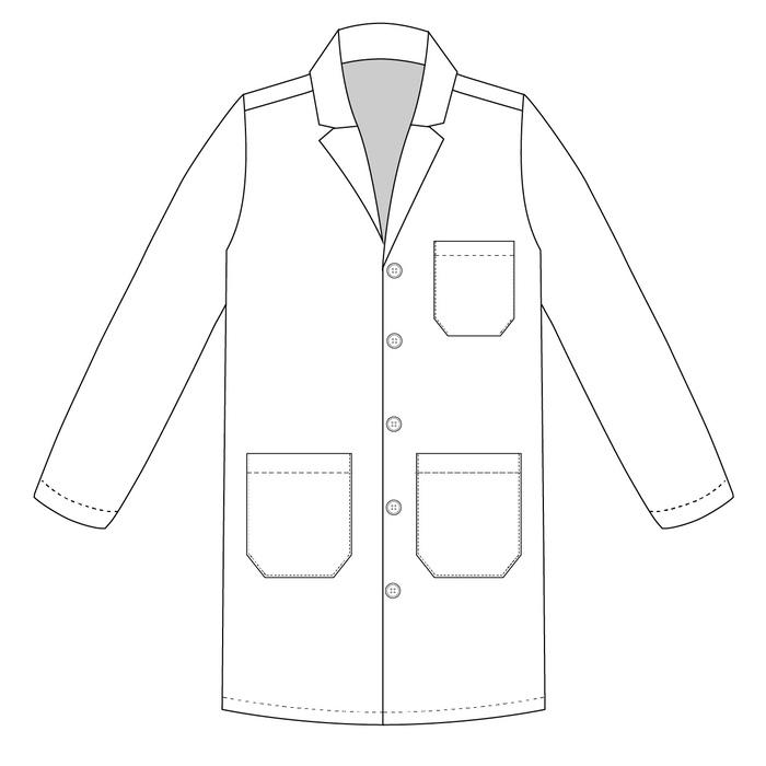 Anti Acid and Alkali Custom Unisex Lab Coat