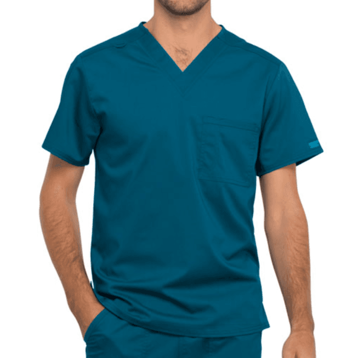 WW625 Revolution Unisex 1 Pocket V-Neck Top