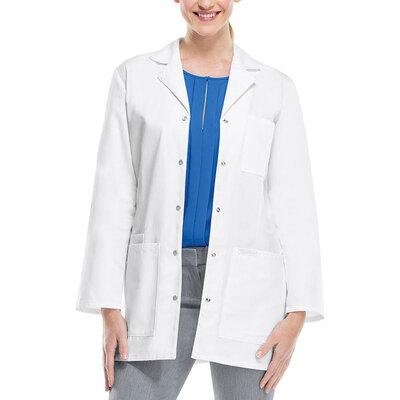 Custom Unisex Snap Button Lab Coat by YH