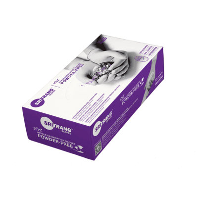 Sri Trang Nitrile Gloves Powder Free 3g Carton
