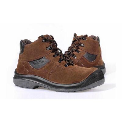 Brown Mid-Cut Lace-Up Boot KPR L-221