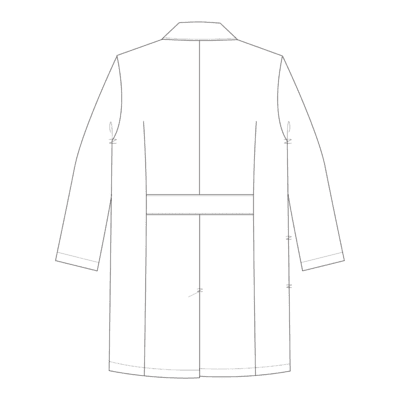 Labcoat Back Cut Line