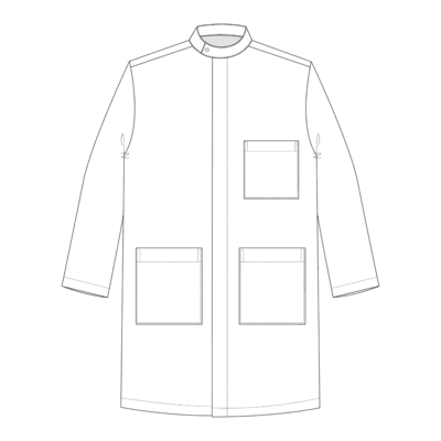 Lab Coat Stand Collar