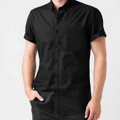 Short Sleeve Western Collar Shirt by YH