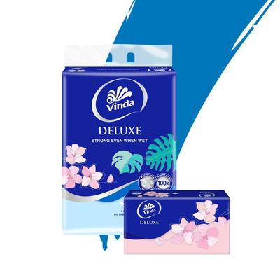 Vinda Deluxe Soft Pack Facial Tissue Large