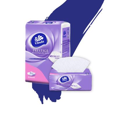 Vinda Prestige 4D-Deco Embossed Softpack Facial Tissue