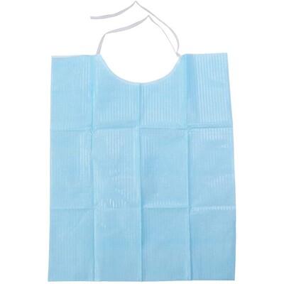 Blue Dental Patient Bibs (500 pcs/pack)