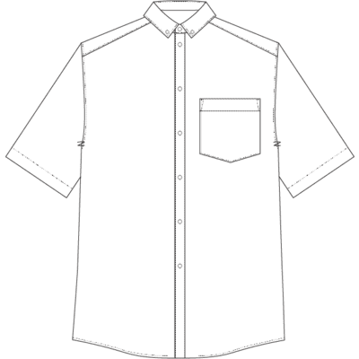 Single Pocket Short Sleeve Shirt