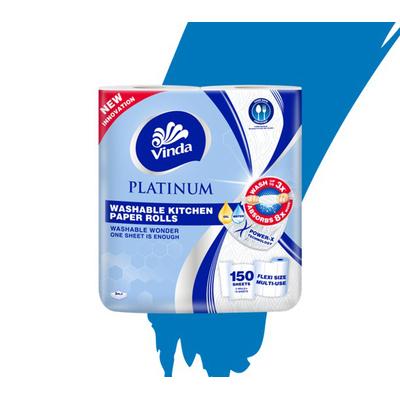 Vinda Platinum 3ply Washable Kitchen Towel Roll Flexi-size