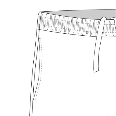 Drawstring Pants Side Seam Pocket (AKA Waist Pocket)