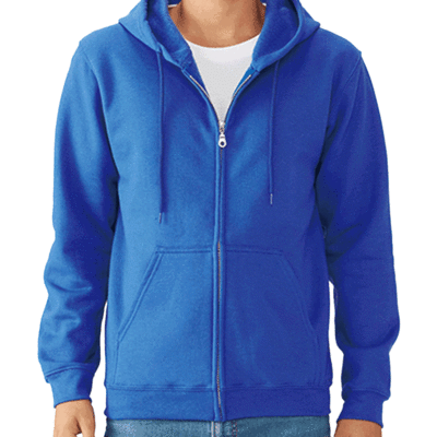Gildan 88600 Full Zip Hooded Unisex Fleece Jacket