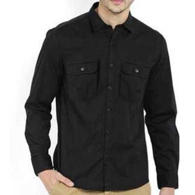 Long Sleeve Western Collar Shirt by YH (Double Pocket)