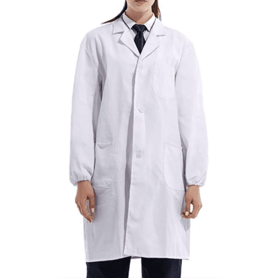 Lab Coat Elastic Cuff by YH